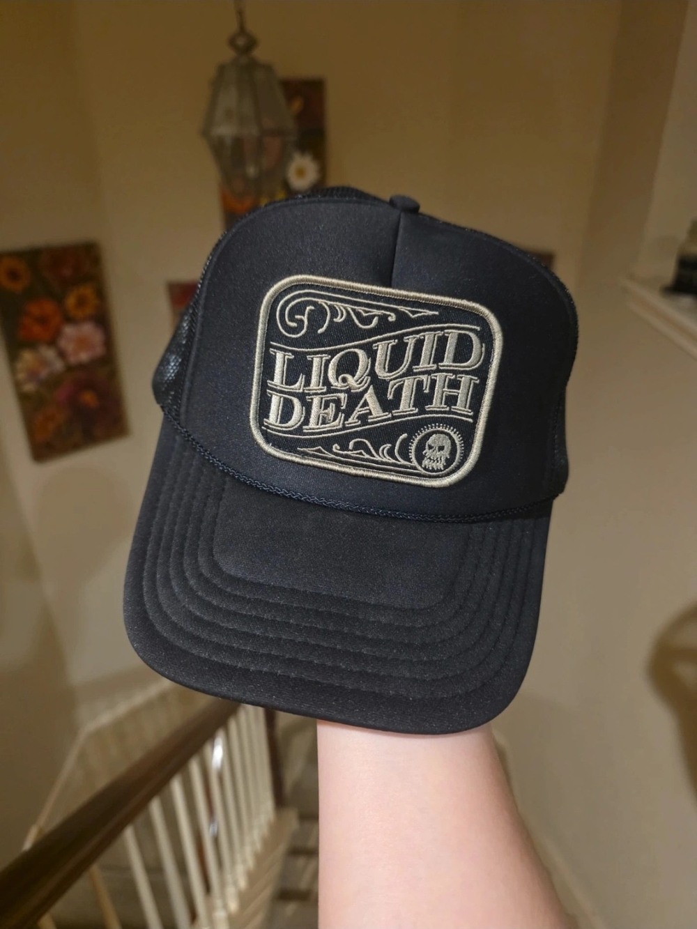 Liquid Death Trucker Hat